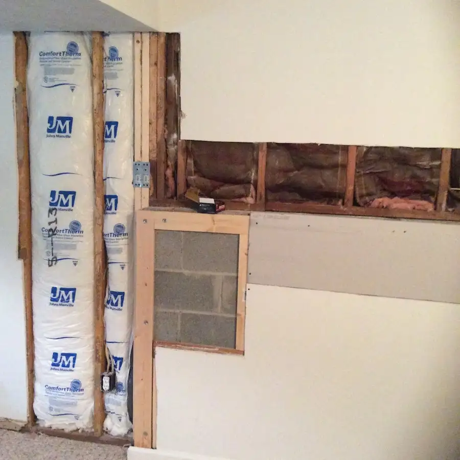 Wall insulation replacement during Odor Removal & Deodorization in Windsor Locks